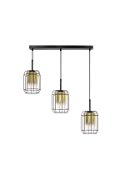 Lampa wisząca Jonera czarna złota 3x40w - Candellux