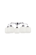 Lampa sufitowa Cromado chromowa biała 5x60w - Candellux