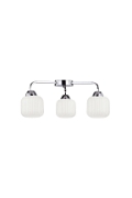 Lampa sufitowa Cromado chromowa biała 3x60w - Candellux