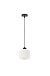 Lampa wisząca Estilo czarna biała 1x40w - Candellux