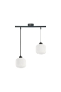 Lampa wisząca Estilo czarna biała 2x40w - Candellux