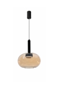 Lampa wisząca Bueno czarna bezbarwna złota 1x9w - Candellux
