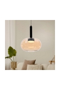 Lampa wisząca Bueno czarna bezbarwna złota 1x9w - Candellux