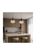 Lampa wisząca Bueno czarna bezbarwna złota 1x9w - Candellux