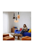 Lampa wisząca Bueno czarna bezbarwna złota 1x9w - Candellux