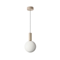 Lampa wisząca Testa beżowy biała 1x10w - Candellux