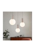 Lampa wisząca Testa beżowa biała 3x10w - Candellux