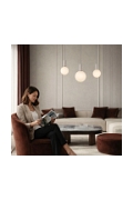 Lampa wisząca Testa beżowy biała 3x10w - Candellux