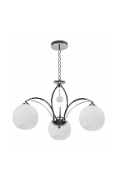Lampa wisząca Sandrine chromowa biała 3x40w - Candellux