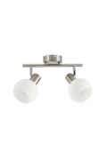 Listwa sufitowa Novo satyna nikiel biała 2x40w - Candellux