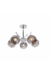 Lampa wisząca Vinoti chromowa grafitowa 5x40w - Candellux