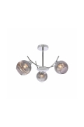Lampa wisząca Vinoti chromowa grafitowa 3x40w - Candellux