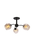 Lampa wisząca Breeze czarna bursztynowa 3x40w - Candellux