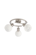 Lampa sufitowa Novo satyna nikiel biała 3x40w - Candellux
