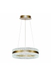 Lampa wisząca Castillo 40 3000 złota kryształki bezbarwne 24w - Candellux