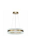 Lampa wisząca Castillo 60 3000 złota kryształki bezbarwne 35w - Candellux