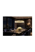 Lampa wisząca Gloris 3000 kawowy kryształki bezbarwne 36w - Candellux