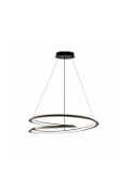 Lampa wisząca Callas 3000 czarna osłonka biała 32w - Candellux
