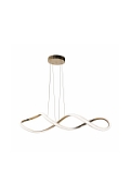 Lampa wisząca Snello 3000 złota kryształki bezbarwne 32w - Candellux