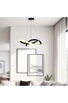 Lampa wisząca Splot 3000 czarna osłonka biała 28w - Candellux