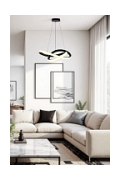 Lampa sufitowa Splot 3000 czarna osłonka biała 32w - Candellux