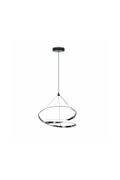 Lampa wisząca Loco 3000 czarna chromowa osłonka biała 30w - Candellux