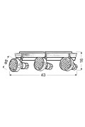 Sortha 1 Listwa 3X9W Gx53 Energooszczędna Candellux