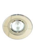 Ss-15 Ch/Wh Mr16 Chrom Oczko Sufitowe Lampa Sufitowa Stała Okrągła Szkło Bezbarwne Candellux