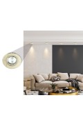 Ss-15 Ch/Wh Mr16 Chrom Oczko Sufitowe Lampa Sufitowa Stała Okrągła Szkło Bezbarwne Candellux