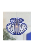 Lampa wisząca Imperia 520x420 duża niebieska 1x60w - Candellux