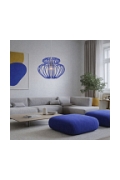 Lampa wisząca Imperia 520x420 duża niebieska 1x60w - Candellux