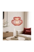 Lampa wisząca Imperia 450x330 mała czerwona 1x60w - Candellux