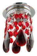 Sk-64 Ch/Red Mr16 Chrom Opr. Strop. Dekoracyjna Transparentna Czerwona Mr16 50W Candellux