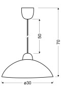 Lukrecja Lampa Wisząca 1X60W E27 Candellux
