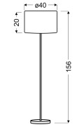 Timber Lampa Podłogowa 1X60W E27 Sosna+Abażur O Tym Samym Indeksie Candellux