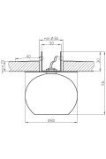 Sk-35 Ch G4 Chrom Opr. Strop. Stała Kryształ 20W G4 Kulka 3 Candellux