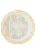 Bamboo Lampa Sufitowa Plafon 40 Drewno Standard 2X60 W E27 Sosna Candellux