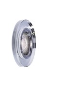 Ss-23 Ch/Tr+Bl Gu10 50W+Led Smd 230V Niebieski 2 1W Chrom Oczko Sufitowe Lampa Sufitowa Stała Okrągła Szkło Transparentne Candellux
