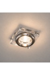 Oprawa stropowa dekoracyjna kwadratowa sk-82 ch/tr mr16 1x50w chrom transparent - Candellux