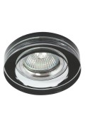 Ss-31 Ch/Bk Mr16 Chrom Opr. Strop. Stała Okrągła Szkło Czarne Candellux