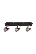Listwa sufitowa Markus czarna miedziana 3x50w - Candellux