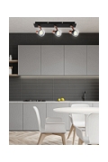 Listwa sufitowa Markus czarna miedziana 3x50w - Candellux