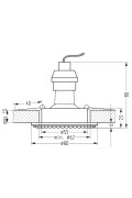 Soc-01 Ch Gu10 50W 230V Opr.strop.stała Okrągła Odlew Candellux