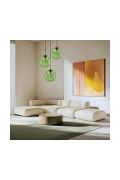 Lampa wisząca Club 28 zielona 1x60w - Candellux