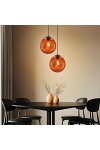Lampa wisząca Club 28 pomarańczowa 1x60w - Candellux