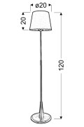 Milonga Lampa Stojąca 1X60W E27 Satyna Candellux