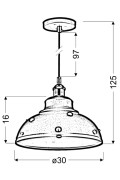 Scrimi 3 Zwis 30 1X40W E27 Czarny Candellux