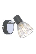Modo Lampa Kinkiet 1X40W E14 Czarny+Chrom Candellux