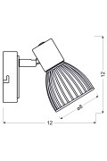Modo Lampa Kinkiet 1X40W E14 Czarny+Chrom Candellux