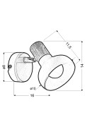 Puerto Lampa Kinkiet 1X40W E14 Biały Candellux